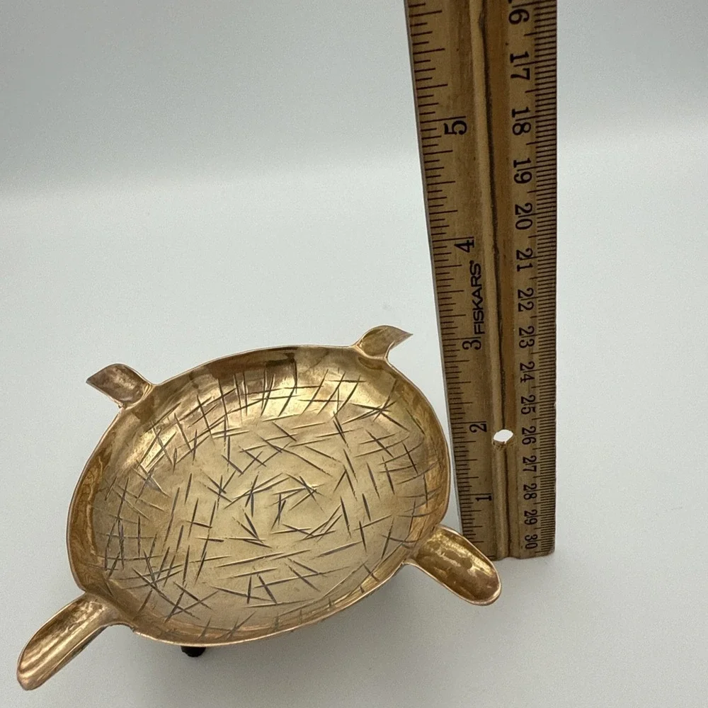 Vintage Brass Footed Bowl Soap,Trinket Dish,Tray Ashtray
